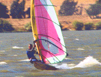 Sailing off of Sherman Island in Sacramento River Delta